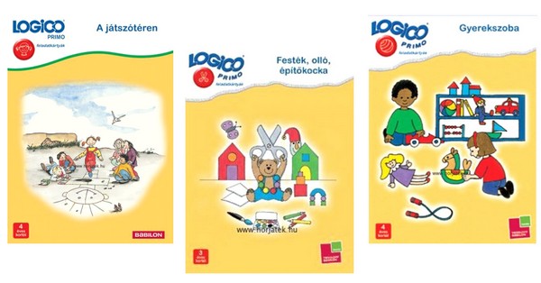 A LOGICO Primo játékok közt óvodásoknak és kisiskolásoknak megfelelő feladatok is megtalálhatóak.